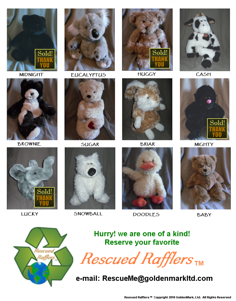 Current Rescued Raffler Selections