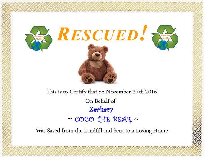 GML Rescued Raffler Blue